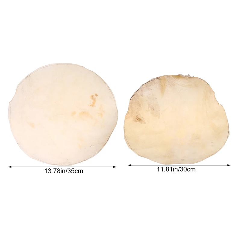 30/35CM Goat Skin Drum Head Replacement Skin for African Drum Bongo Tambourine Percussion