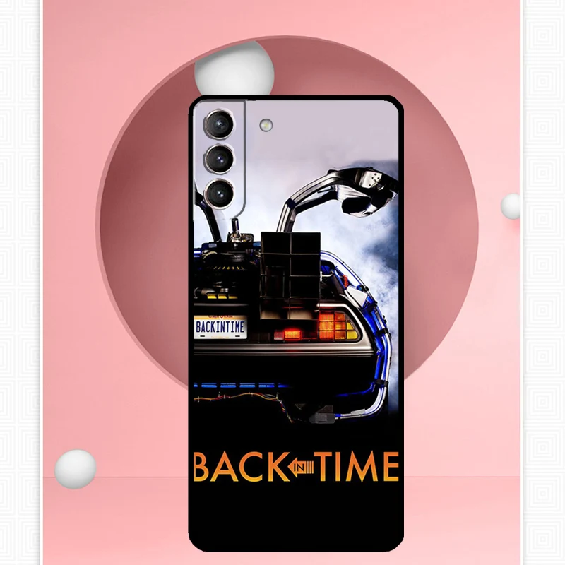Back To The Future Time Machine Cover For Samsung Galaxy S23 S24 Ultra S8 S9 S10 S22 Plus Note 10 20 Ultra S20 S21 FE Case