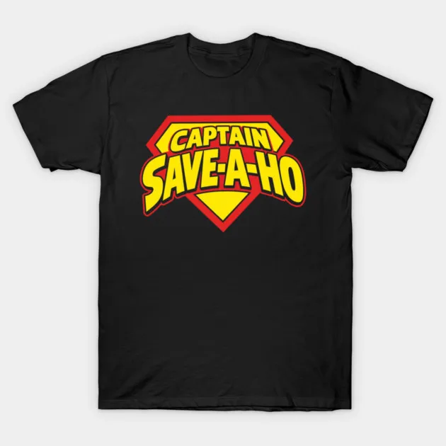 Captain Save-A-Ho T-Shirt Funny Superhero Meme Unisex Men Women and Kids Summer Tee Y2K Aesthetic Streetwear Cotton Graphic Top