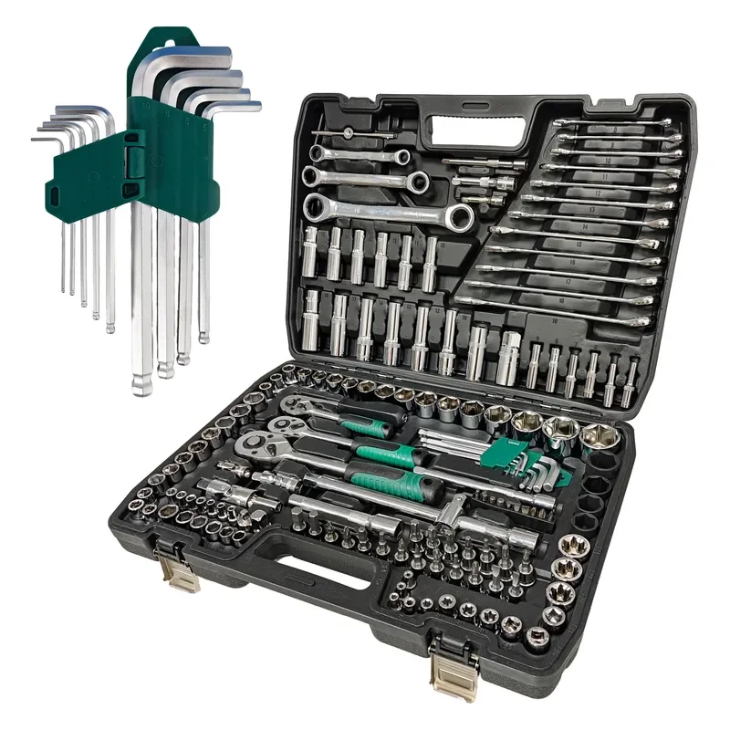 150 Computer Combination Wrench Set Heavy Maintenance Hand Tools, Complete Sleeve Set with OEM Support Packaging -001