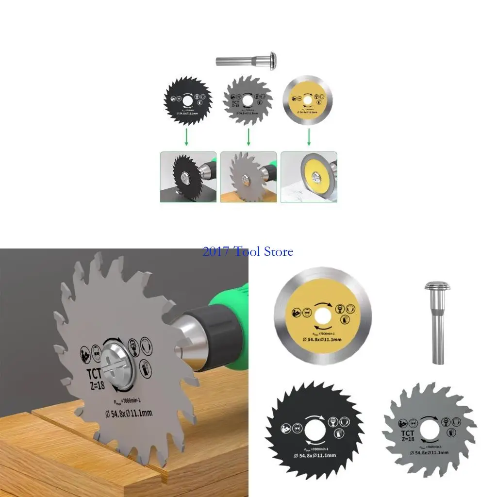 

K92A 4Pcs Sawing Set for Angle Grinder Plastic Metal Fast Cutting Discs, Circular Sawing Set Grind Wheel