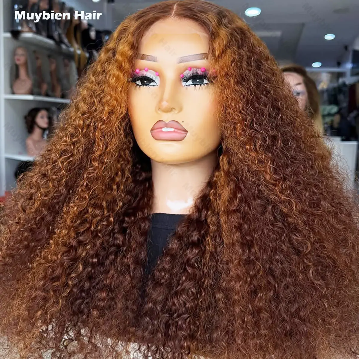 Highlights Blonde 100% Human Hair 5x5 HD Lace Closure Wig Pixie Curls Glueless Wear and Go 13x6 HD Lace Front Wear Pre-Plucked