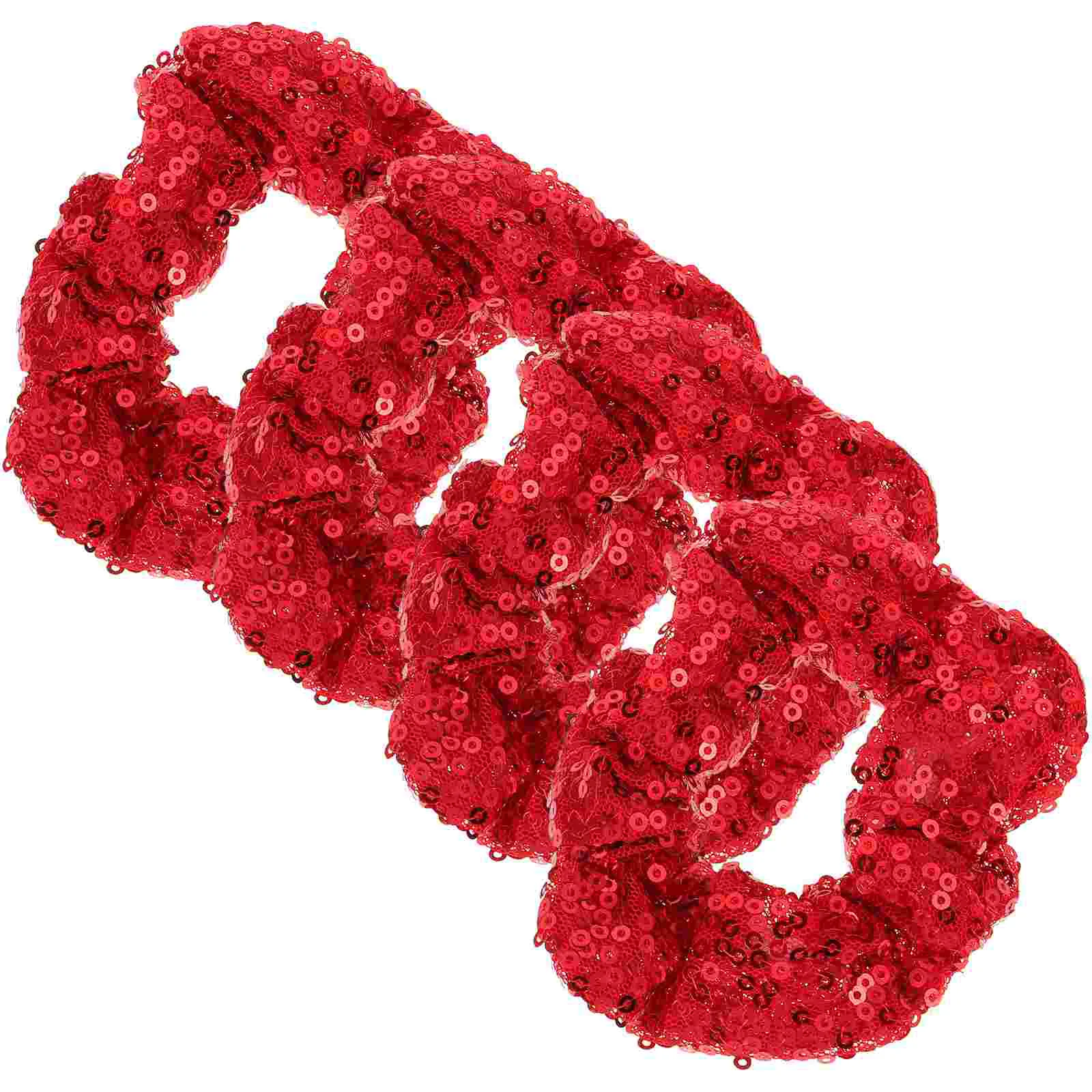 

4 Pcs Headband Large Intestine Hair Tie Scrunchies Rope Girl Accessories Curls Ropes Fabric Baby Red Clips
