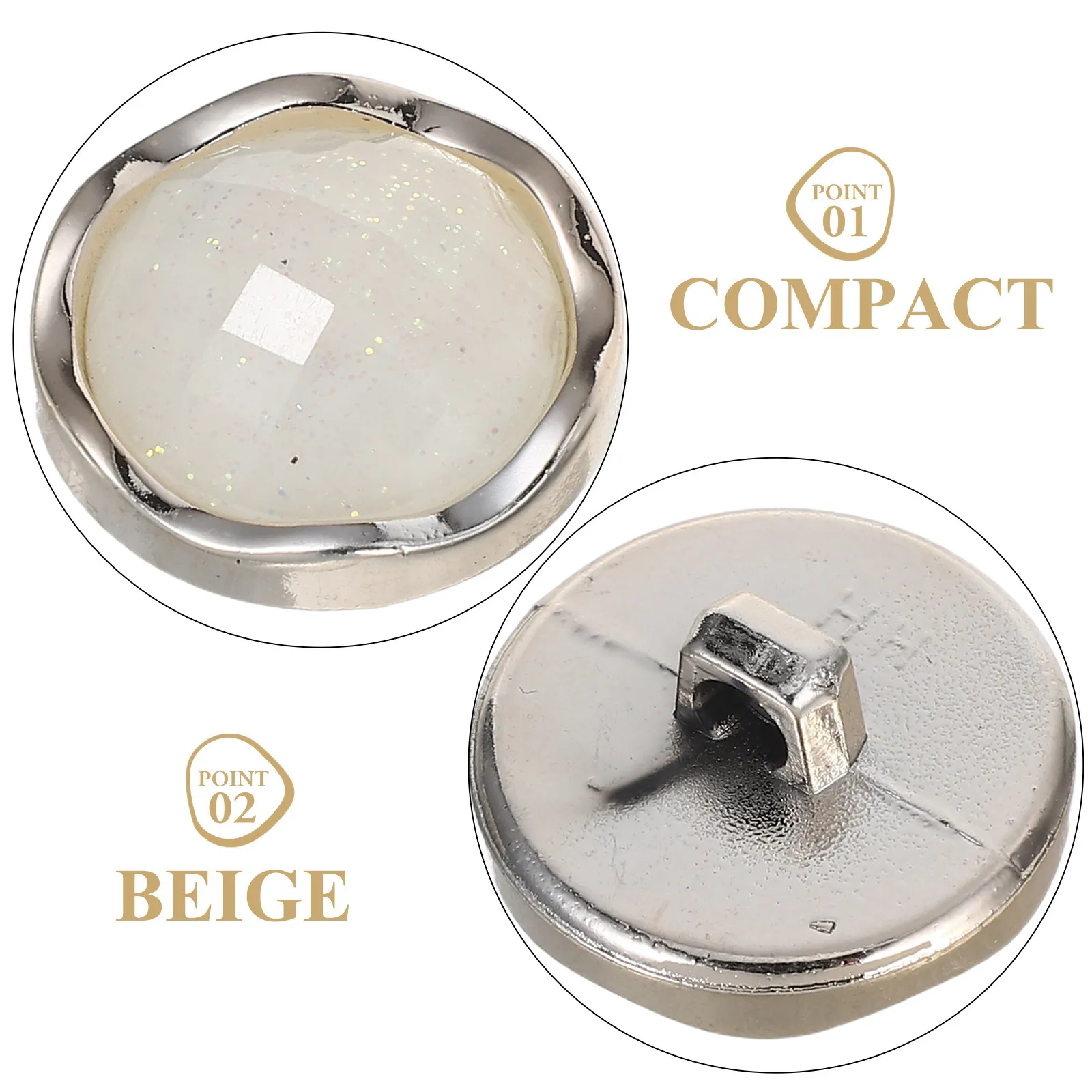 20Pcs Round Resin Coat Buttons Smooth Polished Sewing Fasteners for Jackets Blazers Shirts DIY Crafts Clothing Repair