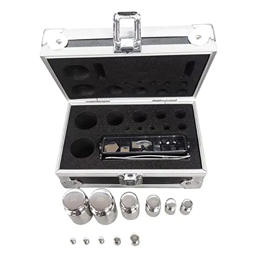 F1 Grade 23pcs 1mg-500g 304 Stainless Steel Digital Scale Calibration Weights Kit Set w Certificate, Precision Packed