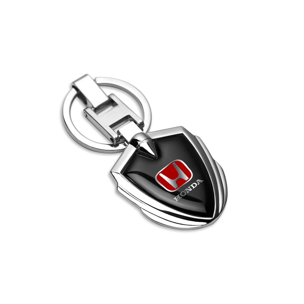 Car Logo Keychain Badge 3D Metal Keyring Auto Accessory For Honda Civic Fit Jazz Accord Pilot CRV Odyssey Passport City Shuttle view 5