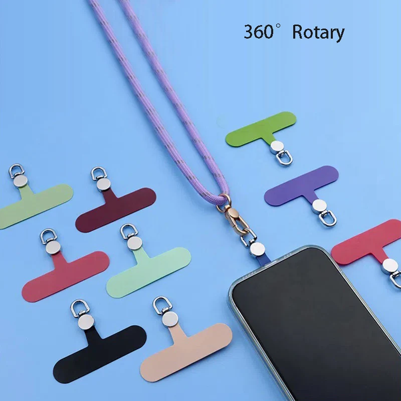 

3PCS Mobile Phone Hanging Pad 360 Degree Rotary Buckle for Phone Lanyard Anti Lost Colorful Plastic Shim Filler Piece Chain