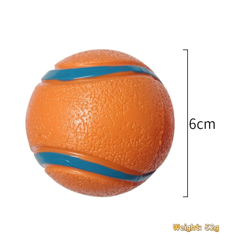 Robuster Hundespielball, kaubeständig, elastisch, springender Apportierball für große, mittelgroße und kleine Hunde, Welpen, Haustier-Kauspielzeug, Haustierzubehör – Detail 8