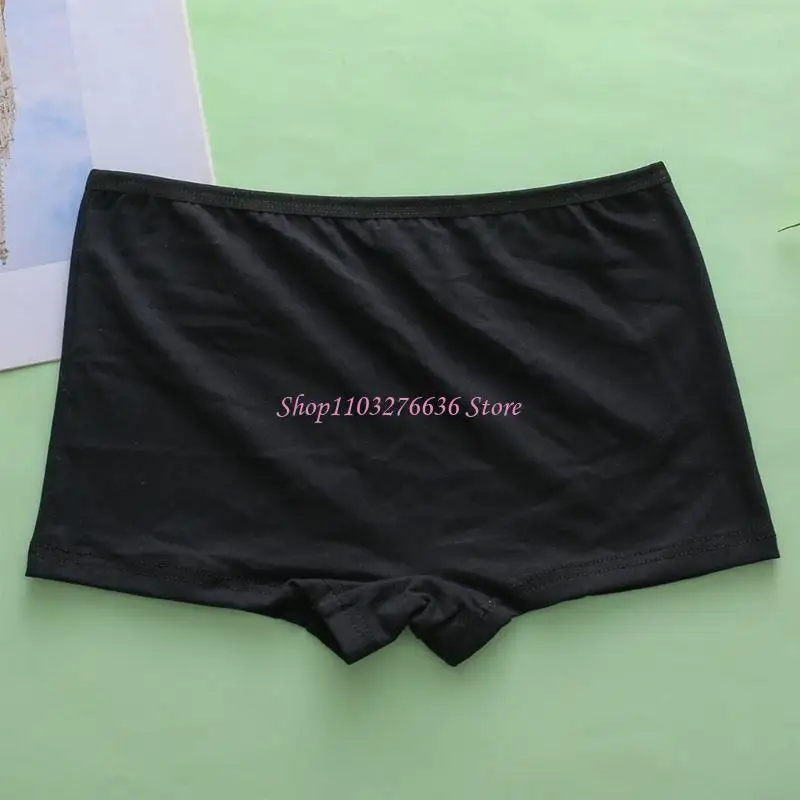 R6FD Students Strechy Cotton Briefs Smooth Waist Briefs Extended Size Optional