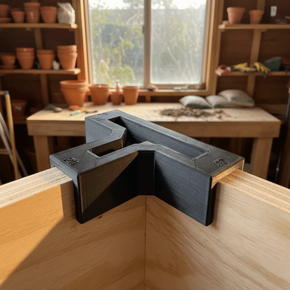 Thickened Wooden T-Shaped Bracket Easy Install Durable Right Angle Bracket Tool-Free Quick Installation Furniture Bracket