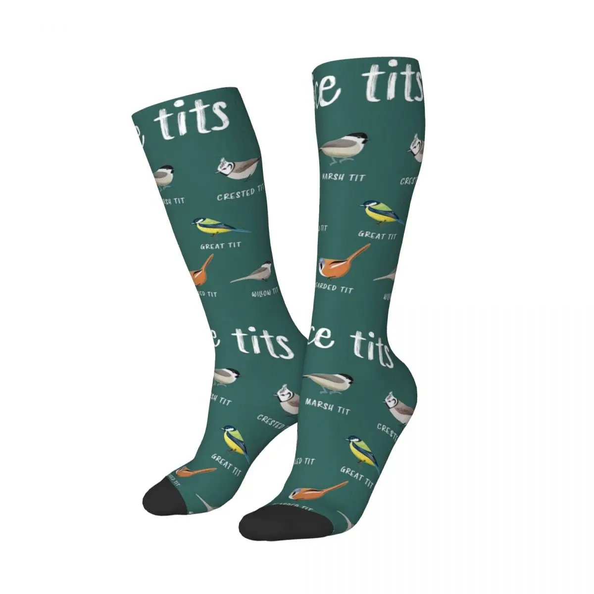 Nice Tits Bird Watching Gift For Birder Men And Women Socks Harajuku Stockings All Season Long Socks for Man's Woman's Gifts