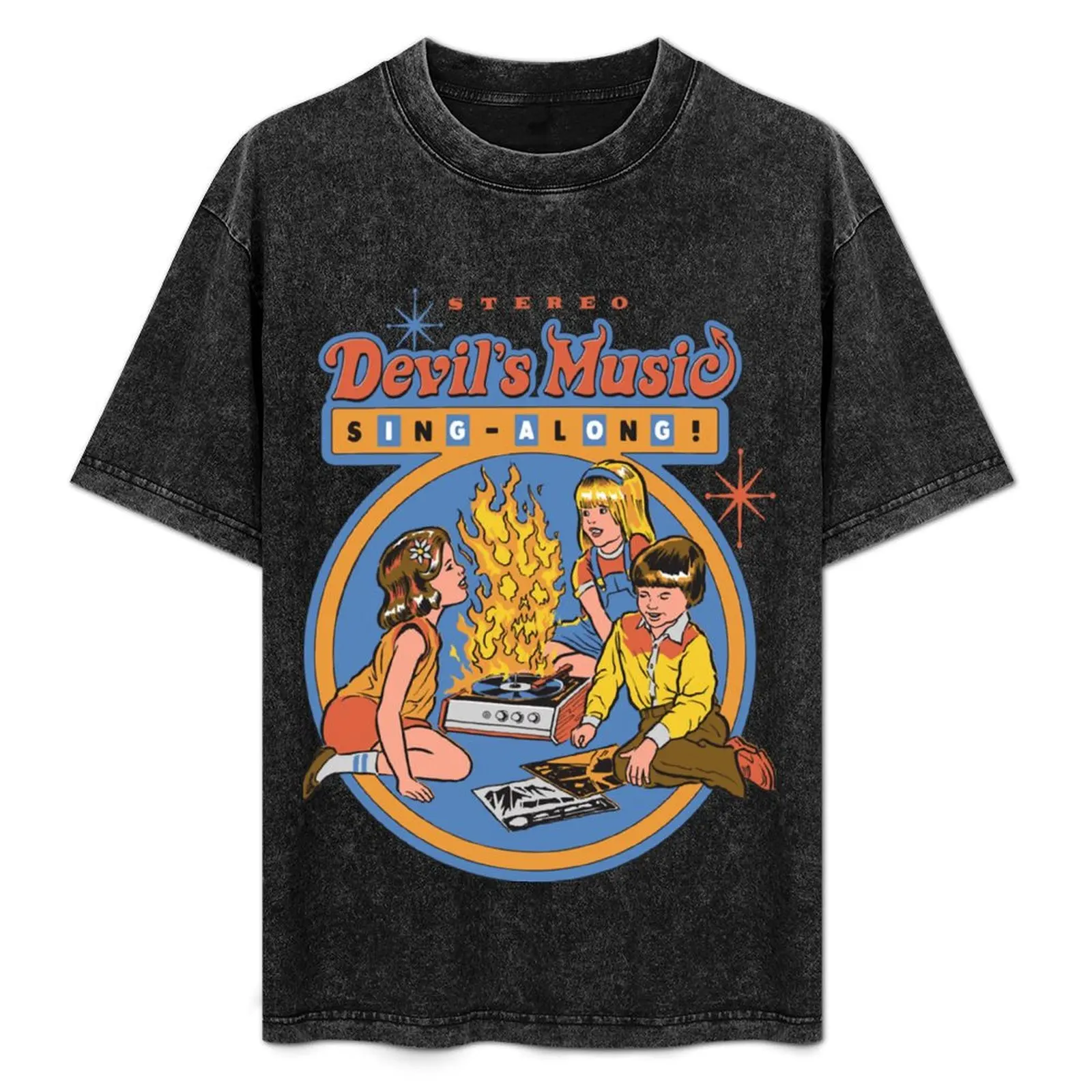

Devil's Music Sing-Along T-Shirt Casual Light Summer Short Sleeve Top