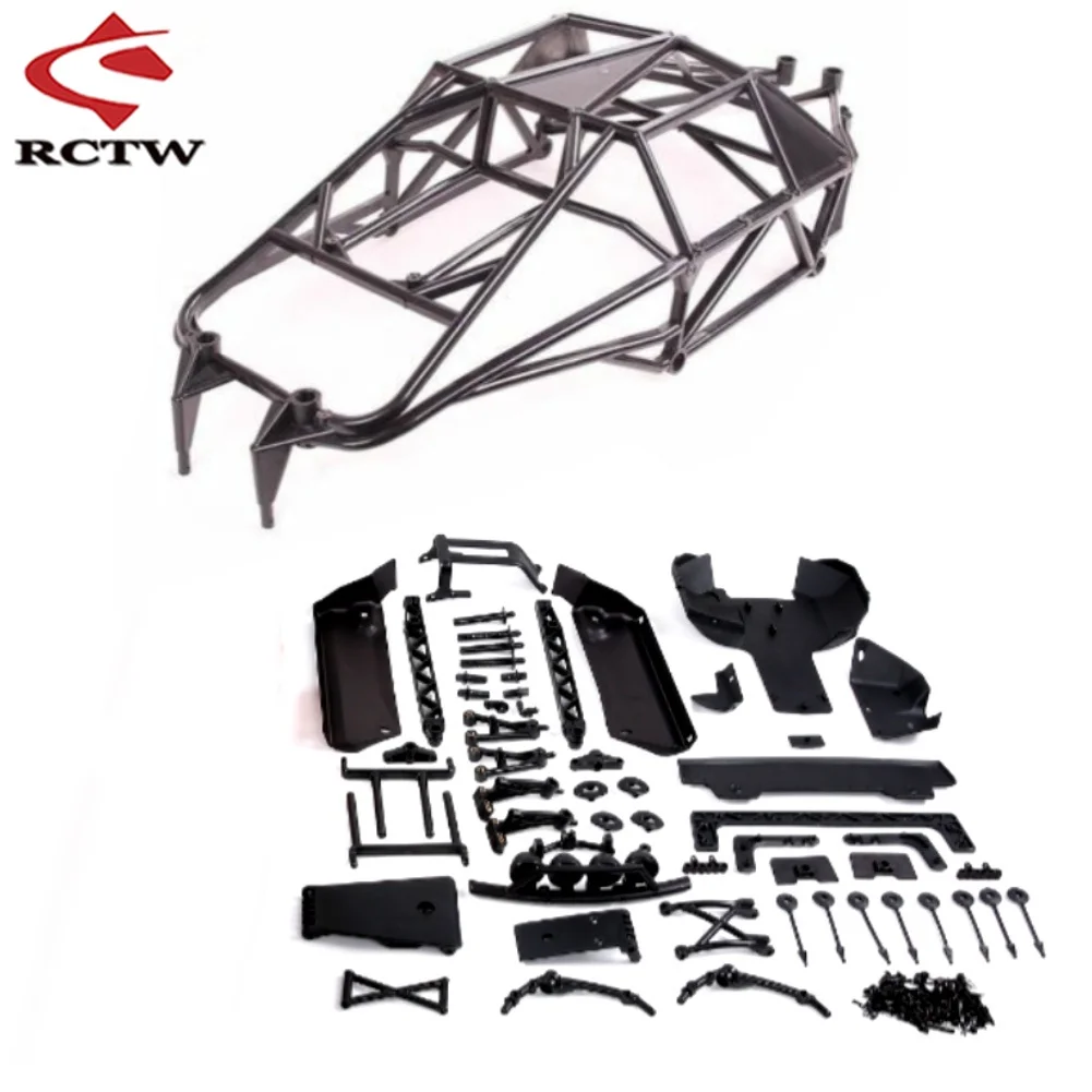 

Plastic Body Roll Cage & Body Guard Upgrade Conversion Kit for 1/5 Hpi Rofun Baha Km Rovan Baja 5B Upgrade 5T TTruck Spare Parts