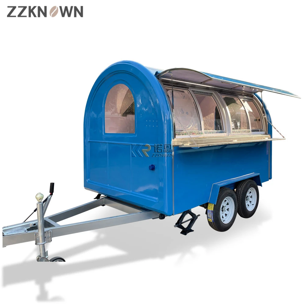 Customized Food Trailer Mobile Food Kiosk Truck Kitchen for Hamburger and Hot Dog with CE