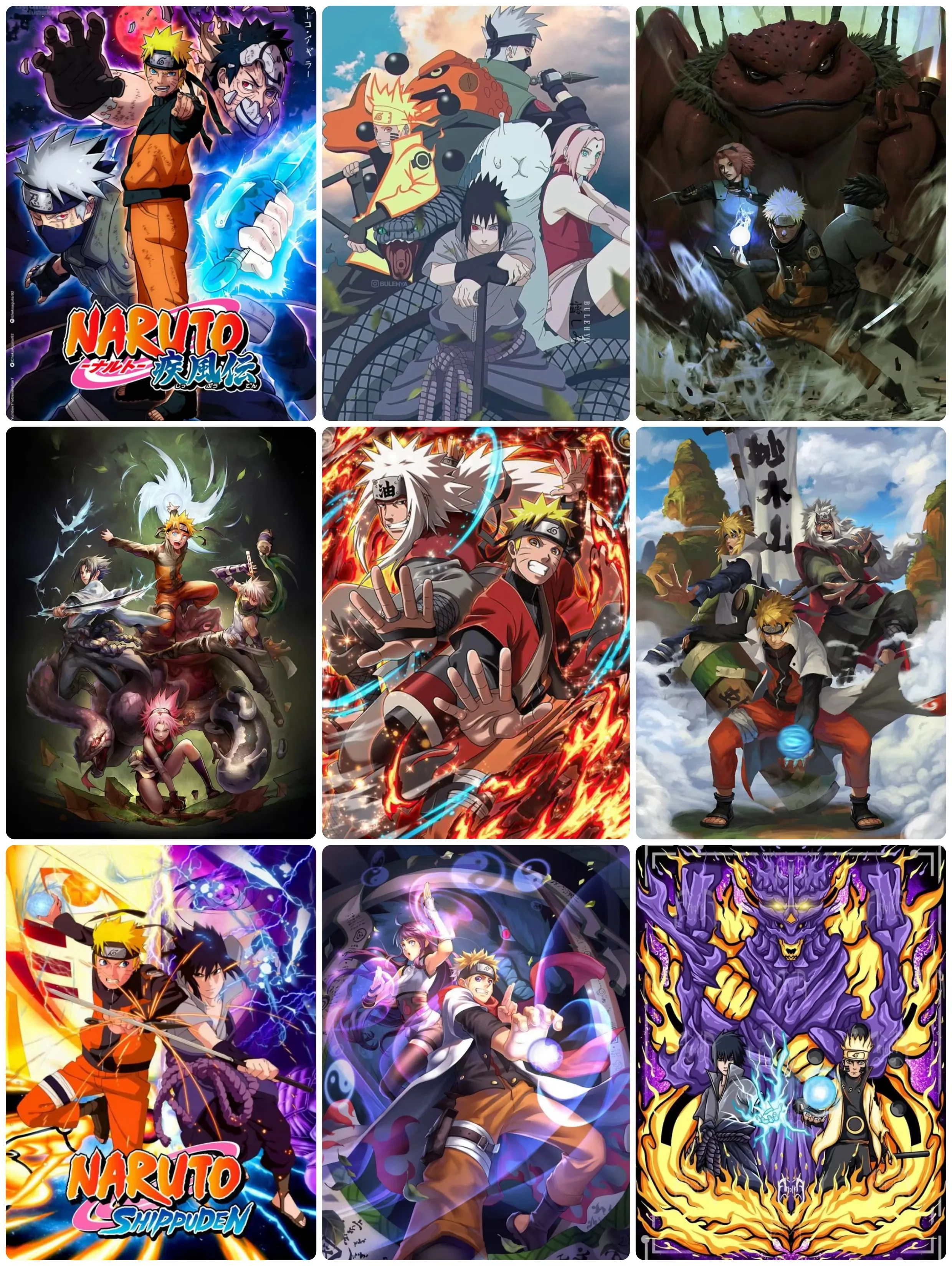 

1000 PCS Puzzles for Adults Naruto Class Seven, Jigsaw Puzzles Educational Games Colorful Puzzles Gifts Home Decor