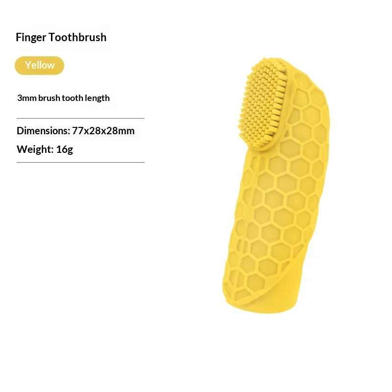 Silicone Pet Finger Toothbrush With Soft Flexible Bristles And Non Slip Grip Perfect For Dogs Daily Dental Care Teeth Cleaning