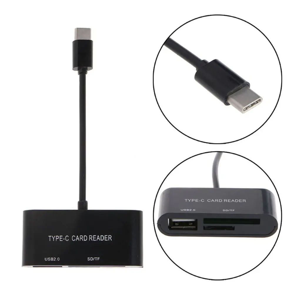 

Type C Card Reader OTG Adapter Micro USB SD/TF Card Reader for Macbook Smartphone Data Transfer Cable U Disk Reader Wholesale