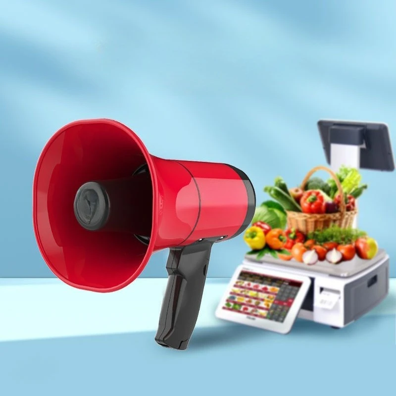 

Multifunctional handheld loudspeaker 35W large volume recording stall supermarket outdoor hawking loudspeaker