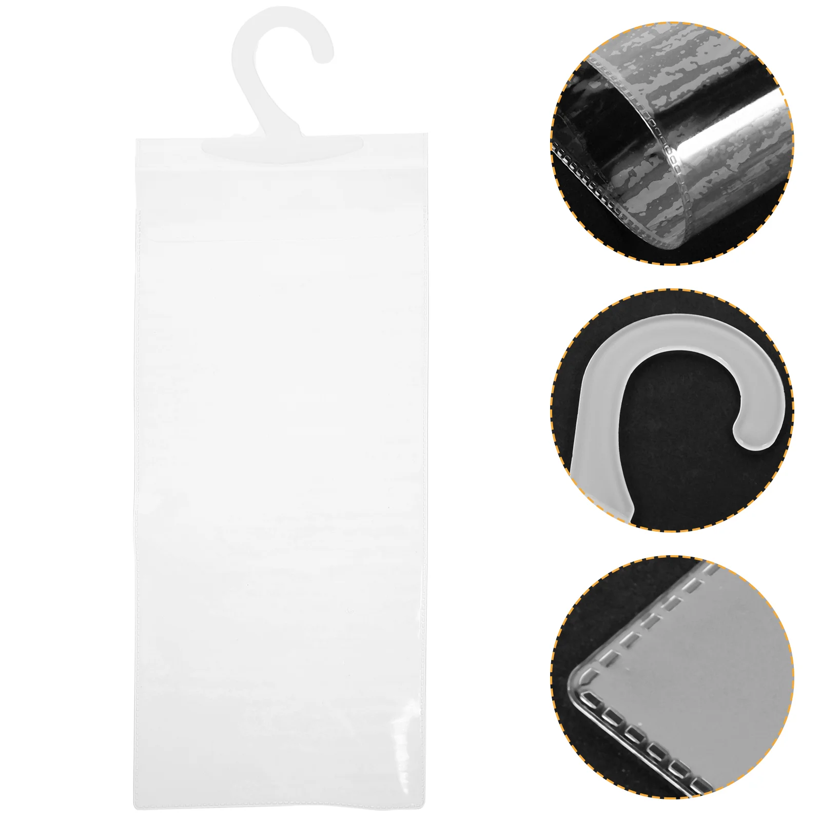 4 Pcs Disability Slogan Hanging Bag Sign Storage Parking Card Holder Pvc Clear Bags Handicap