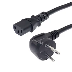 Israel SI-32 3 pin Plug to IEC C13 Female PDU UPS Power Cables ISRAEL Power Supply Cord For PC Computer Monitor Printer TV 1.5M