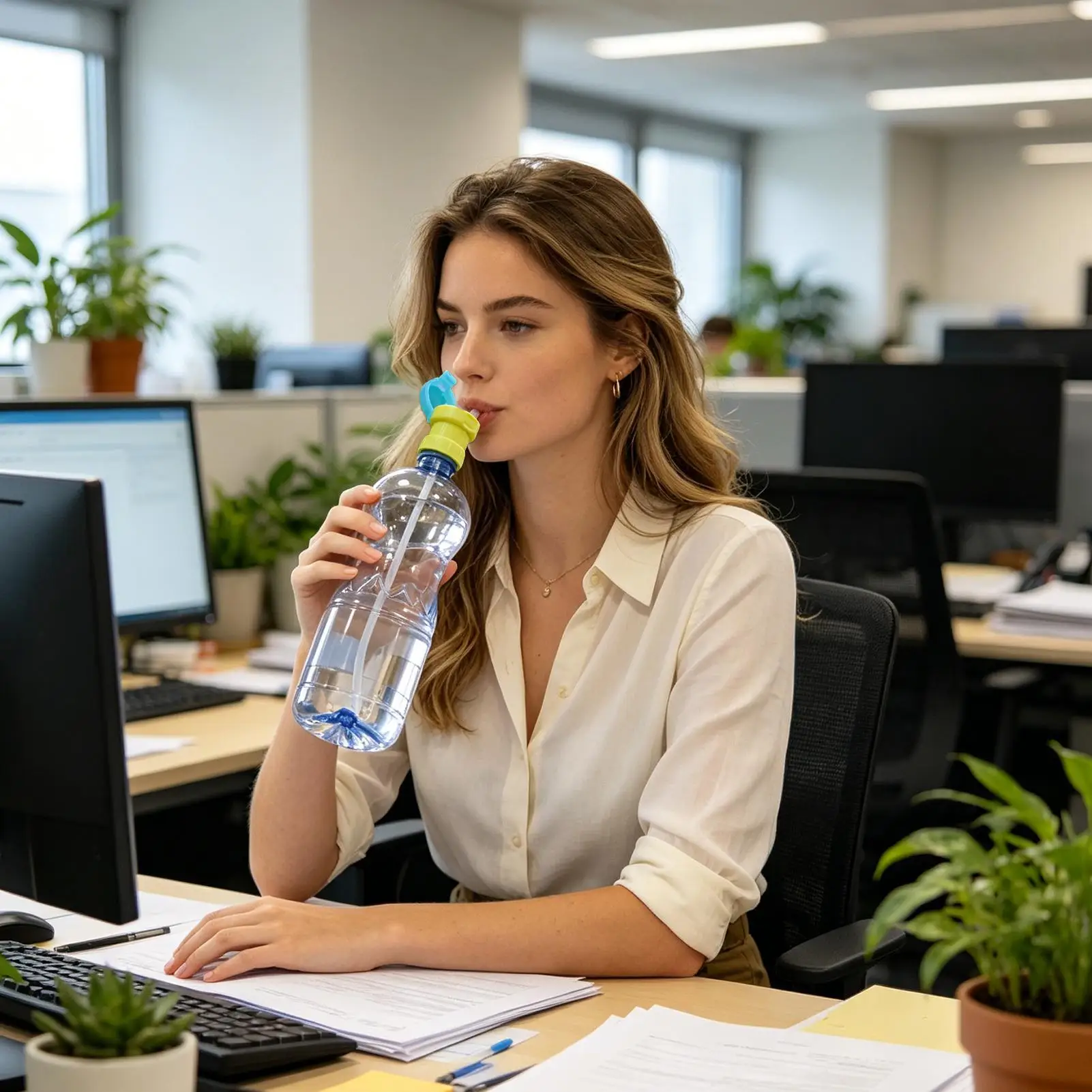 Water Bottle Spout Conversion Caps Leak-Proof Dustproof Topper Kids Water Bottle Spout Conversion Caps With Straw For Outdoor