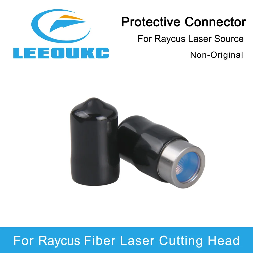 LEEOUKC Raycus 0-6KW Output Connector Protective Lens Group QBH for Raycus Fiber Laser Source 0-6KW Fiber Laser Cutting