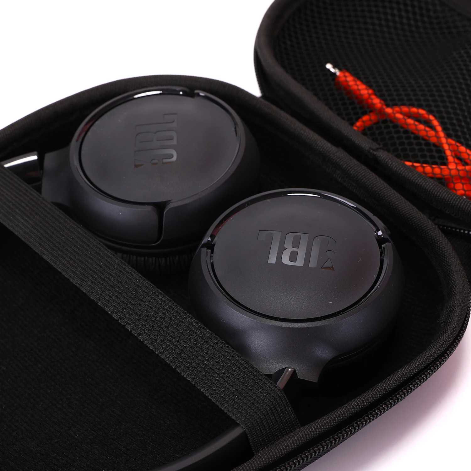 Black PU Hard Shell Large Carrying Headphones Case/Headset Travel Bag for Sony,JBL Tune , Soundcore, BERIBES KVIDIO TOZO