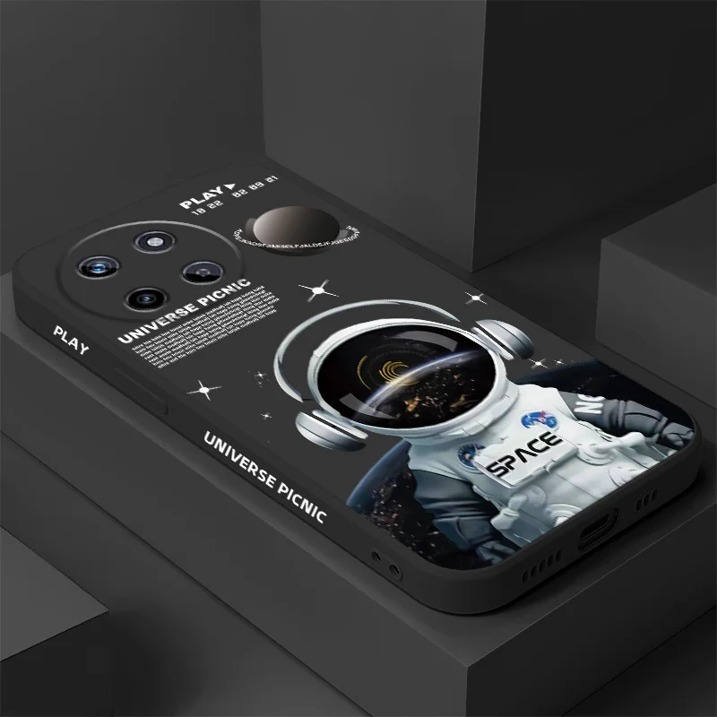 

Galactic Pilot Phone Case For OPPO Realme 14 13 12 11 10 9 9i 8 8i 7 Pro Plus C35 C21Y C25Y C25 4G 5G Liquid Silicone Cover