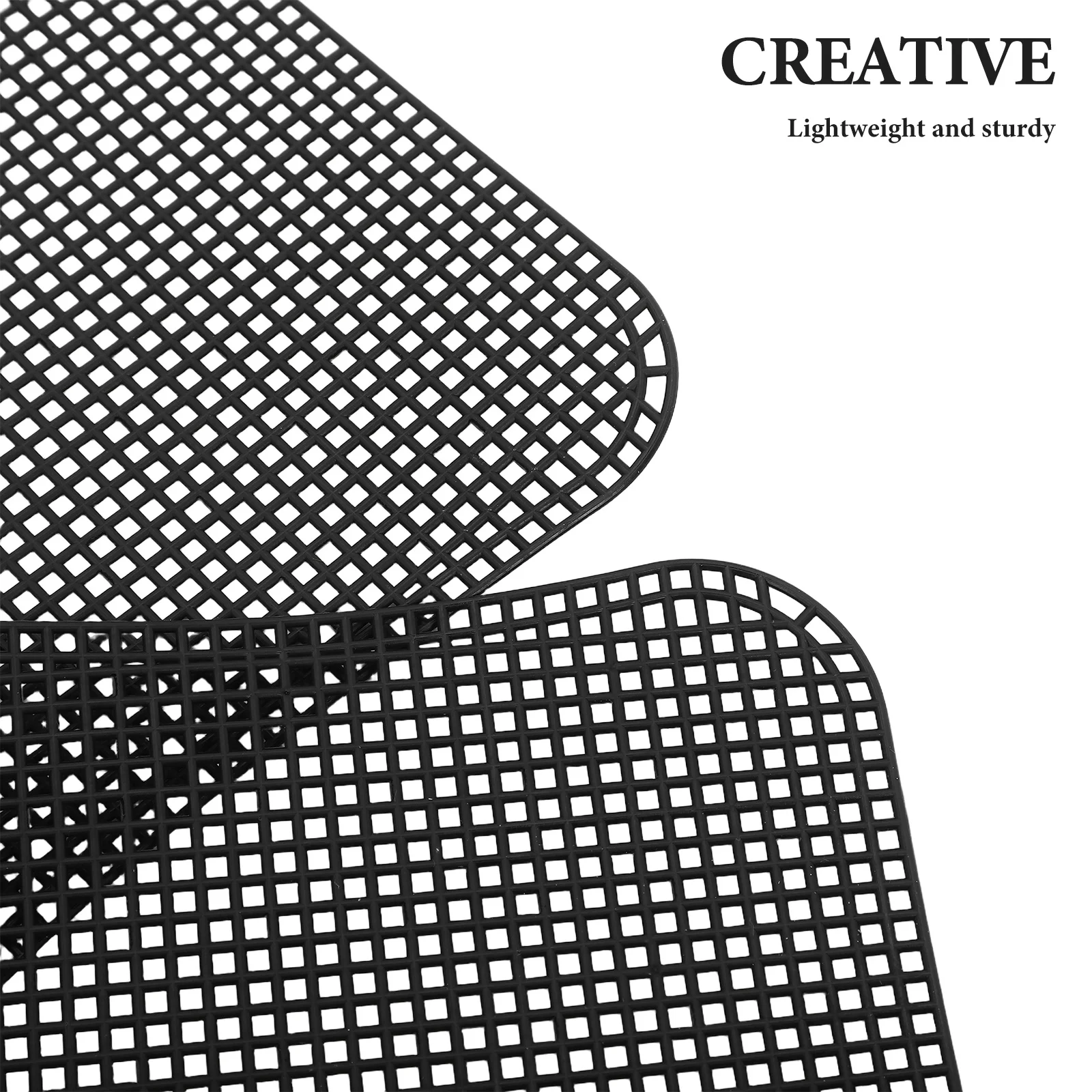 7 Stuks Plastic Raster Canvas Stukken Voor Borduren Multifunctionele Veelzijdige Craft Kit 13.9X13.2 Plastic Mesh Net Mesh Grid vel