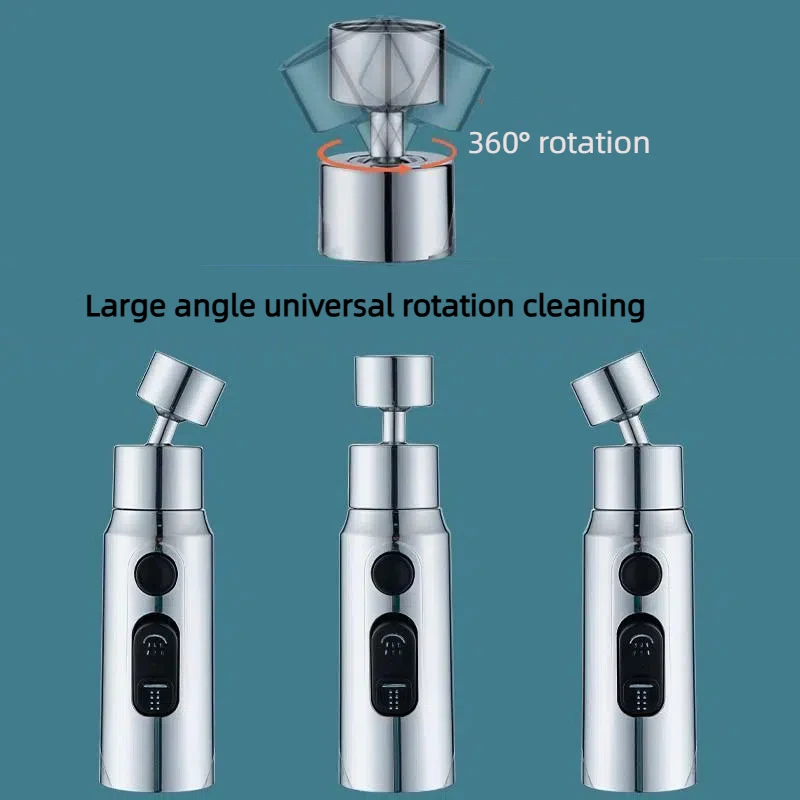 

1pc Kitchen Faucet Aerator Faucet 3 Modes Bathroom Anti-splash Sprayer Kitchen Taps Anti-Splash Tap Booster Shower Filter