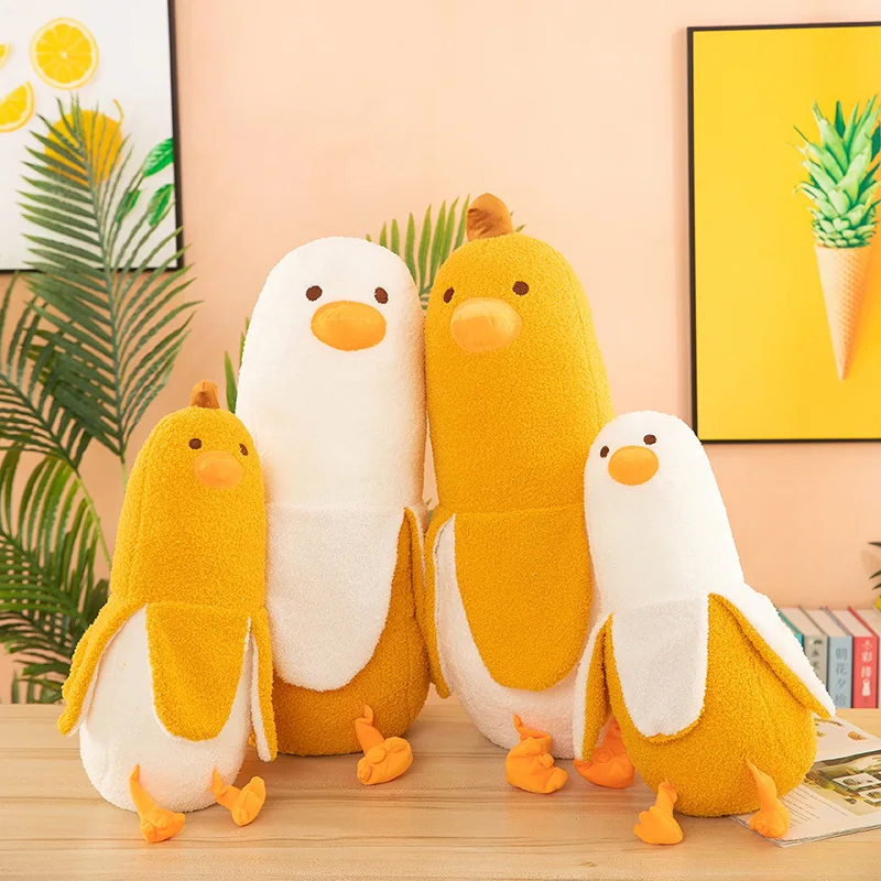 

Cute Banana Duck Pillow Party Gifts，Comfortable Soft Cushion，Suitable for bed、Sofa、Cute Bay Window Bedside Decoration