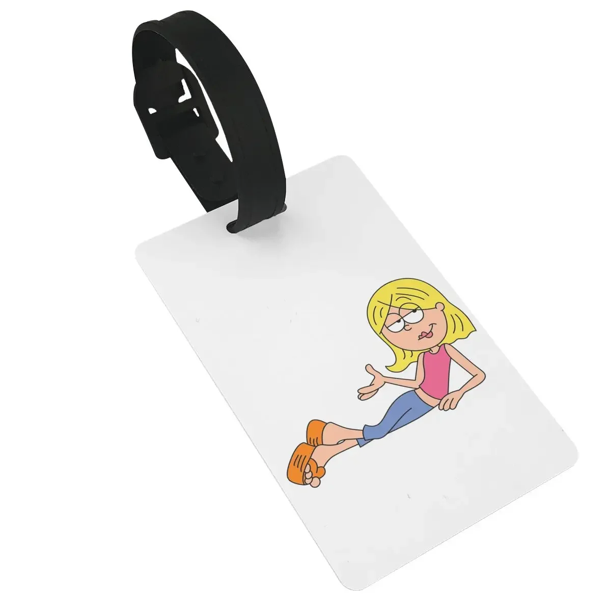 

Lizzie Mcguire Luggage Tags Suitcase Accessories Travel PVC Cute Baggage Boarding Tag Portable Label Holder ID Name Address