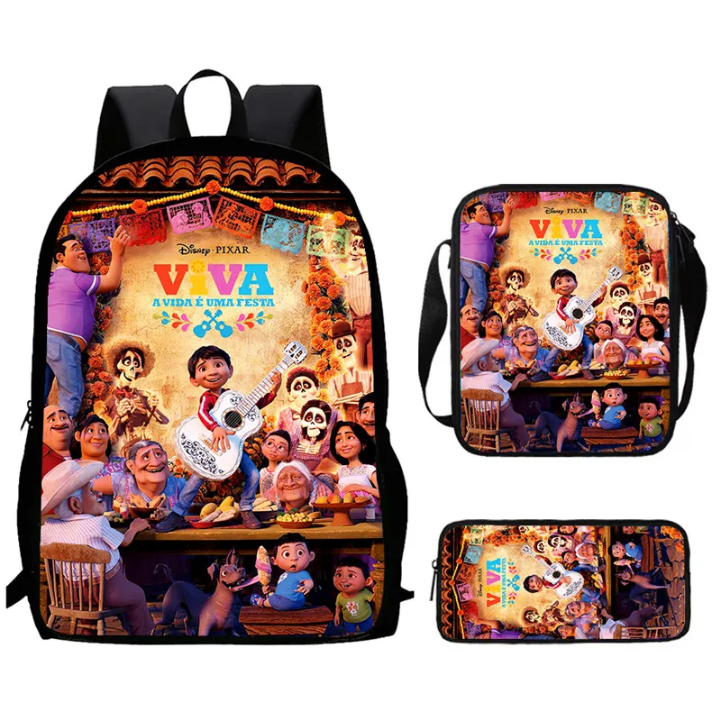 

Cartoon Coco Child School Backpack With Shoulder Bags Pencil Bags For Kindergarten,Light Weight School Bags For Boys Girls