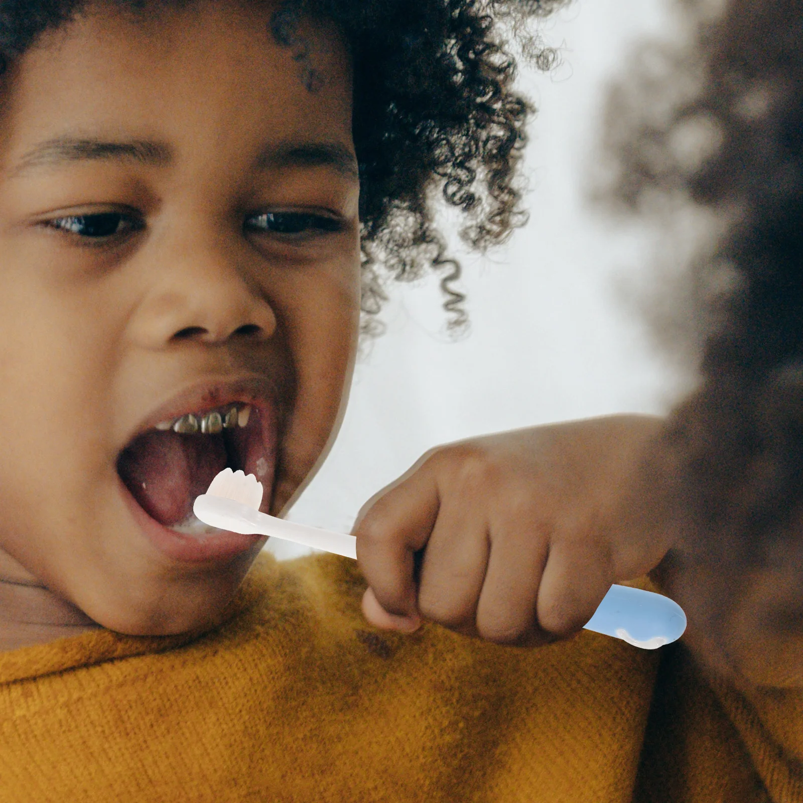 3 قطعة فرشاة أسنان ذات شعيرات ناعمة للأطفال شعيرات دقيقة للتنظيف العميق نونسليب مقبض كرتوني أساسيات السفر فرشاة أسنان للتنظيف العميق