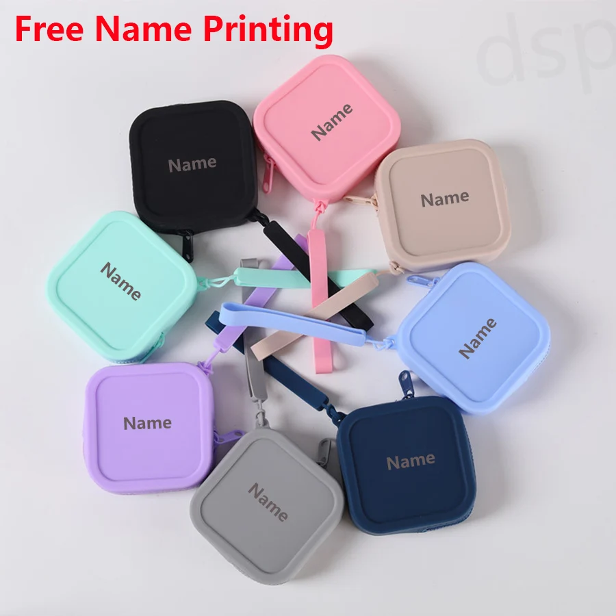 Kostenloser Namensdruck, Schnullerbeutel für Kinder, Aufbewahrungstasche, personalisierter Namensdruck, Geschenk für Jungen und Mädchen
