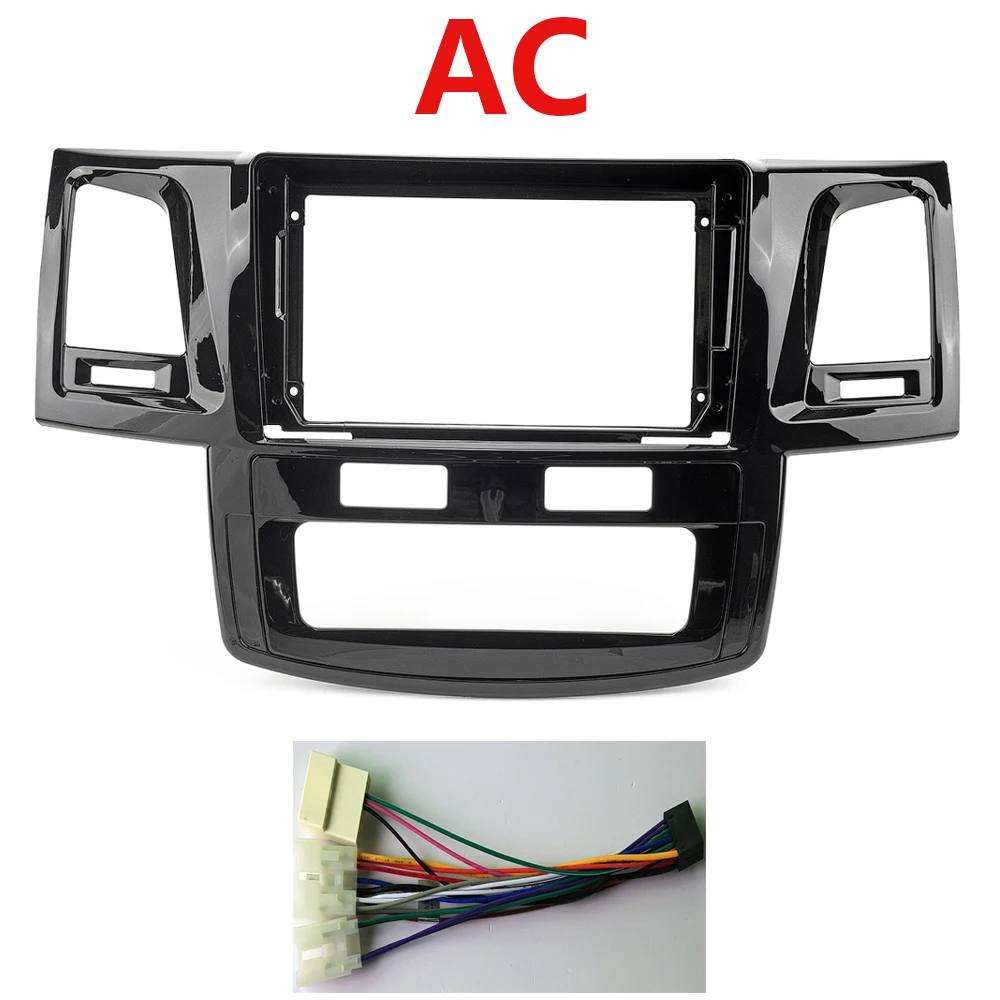 إطار لفافة لتويوتا ، هايلكس ، فورتونيون ، Ac ، Mt ، إطار راديو أندرويد ، 9 بوصة
