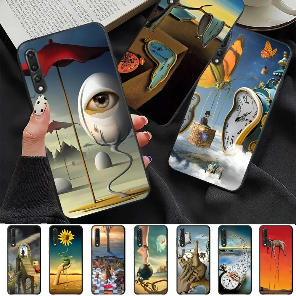 S-Salvador D-Dali Painting Phone Case For Huawei P 8 9 10 20 30 40 50 Pro Lite Psmart Honor 10 lite 70 Mate 20lite