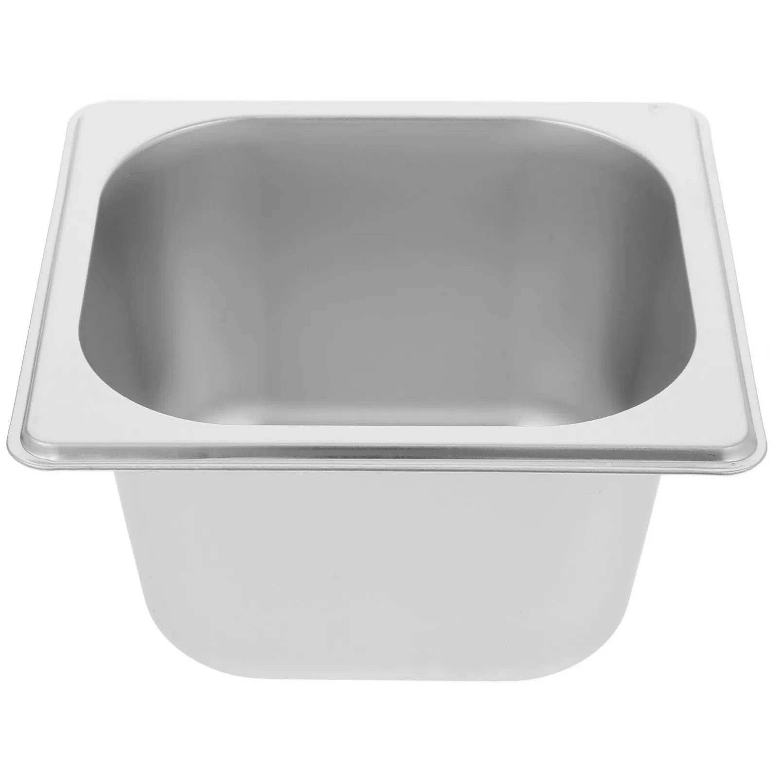 

Stainless Steel Steam Hotel Pan 1 6 Size Anti Jam Design Smooth Edge Restaurant Bowl for Cafeteria Buffet Chafing Dish Pan Use