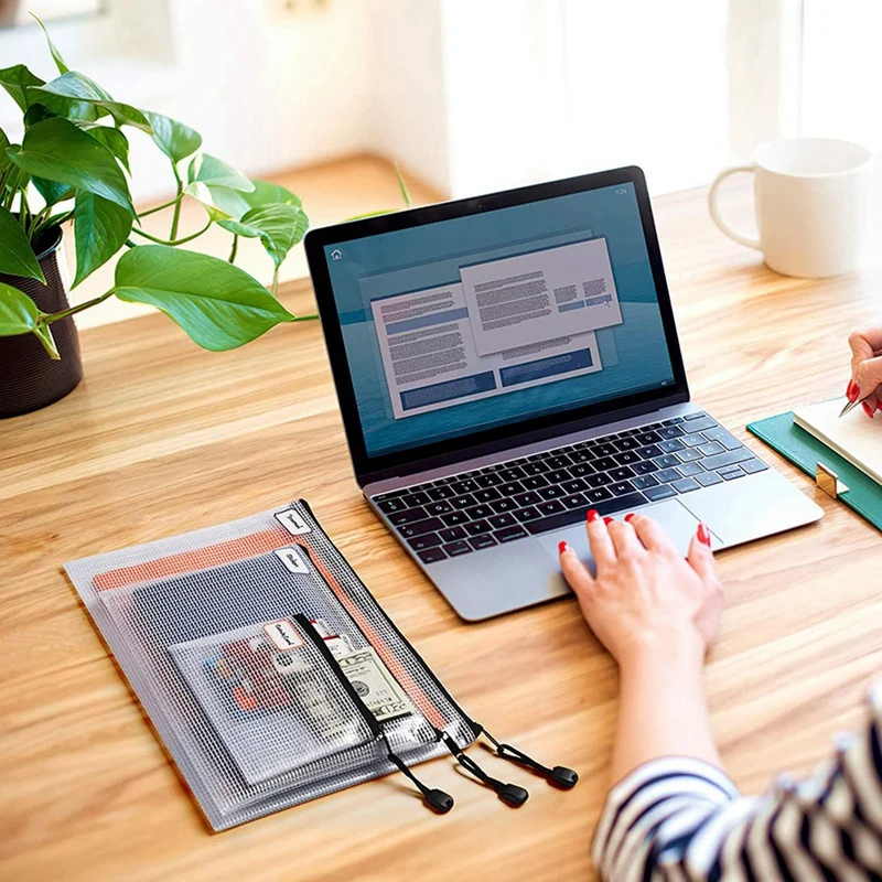 Папка разных размеров, сумка на молнии для документов, пластиковый бумажник, Сетчатая Сумка для документов, сумка на молнии, кошелек на молнии с замком