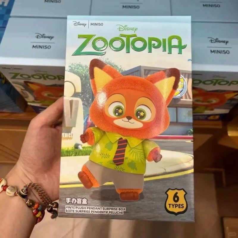 2026 حار جديد في المخزون جديد ديزني Zootopia صندوق أعمى جودي ونيك بولي كلوريد الفينيل الشكل المفاتيح لطيف تحصيل لعبة الإكسسوارات العصرية #3