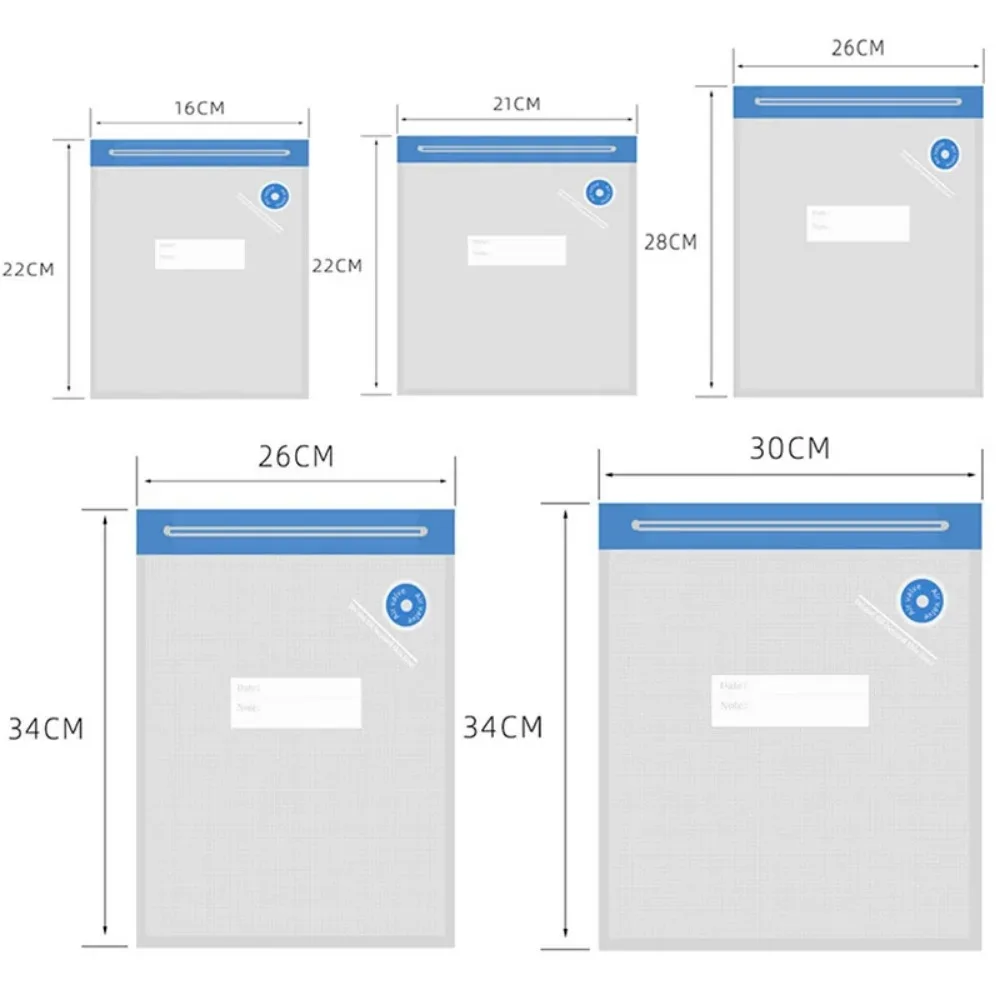 Reusable Vacuum Sealer Bag, Air Valve Pump Sealing Vegetables Meat Fresh-keeping Bag, Kitchen Food Storage Zipper Bags