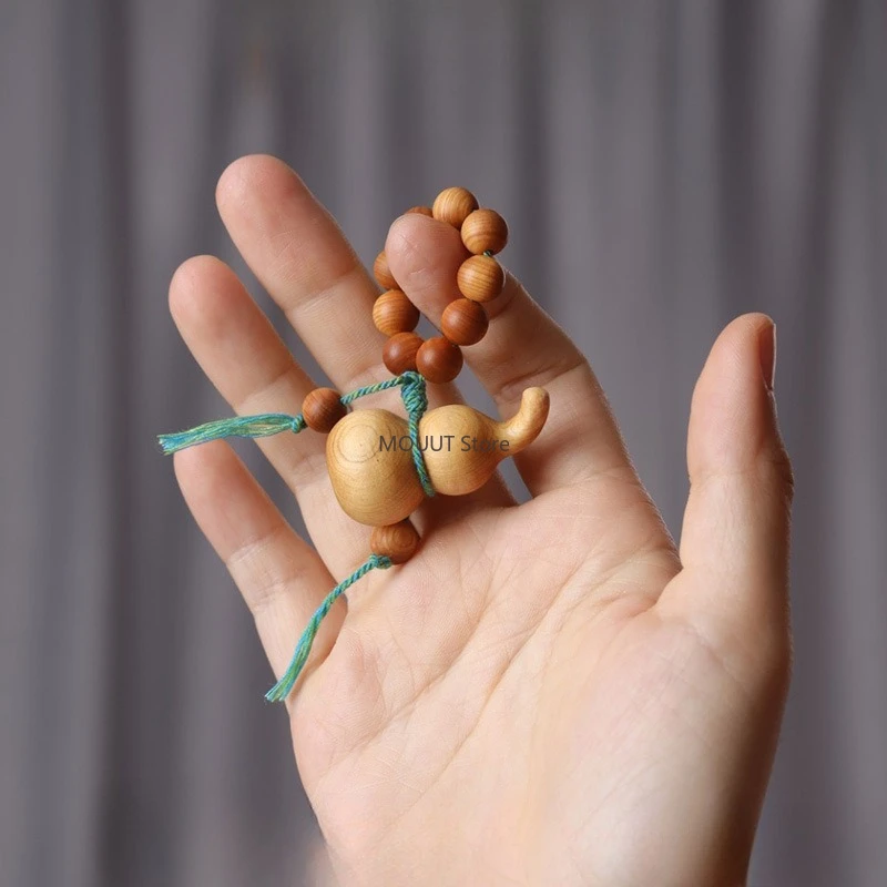 Миниатюрная милая статуя тыквы, бусина Будды, подвеска на шнурке, декор, деревянная фигурка животного/звезд, кавайные украшения, подарок на день рождения