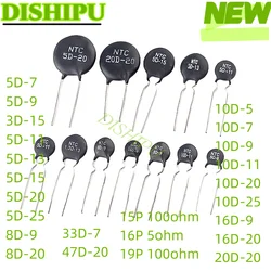 NTC thermistor negative temperature coefficient 3D-15 5D-7 5D-9 5D-11 5D-13 5D-15 5D-20 8D-9 8D-9 10D-7 10D-9 10D-11 10D-20 16D-9 16D-20 20D-20 33D-7 47D-20 15 100ohm 16P 5ohm 19P 100ohm