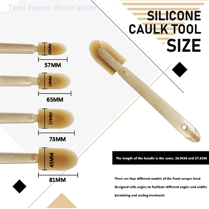Kit di strumenti per calafataggio in gomma Strumento di finitura per mastice Sigillante per malta multifunzionale Strumento per lisciare il calafataggio per la finestra del bagno della cucina
