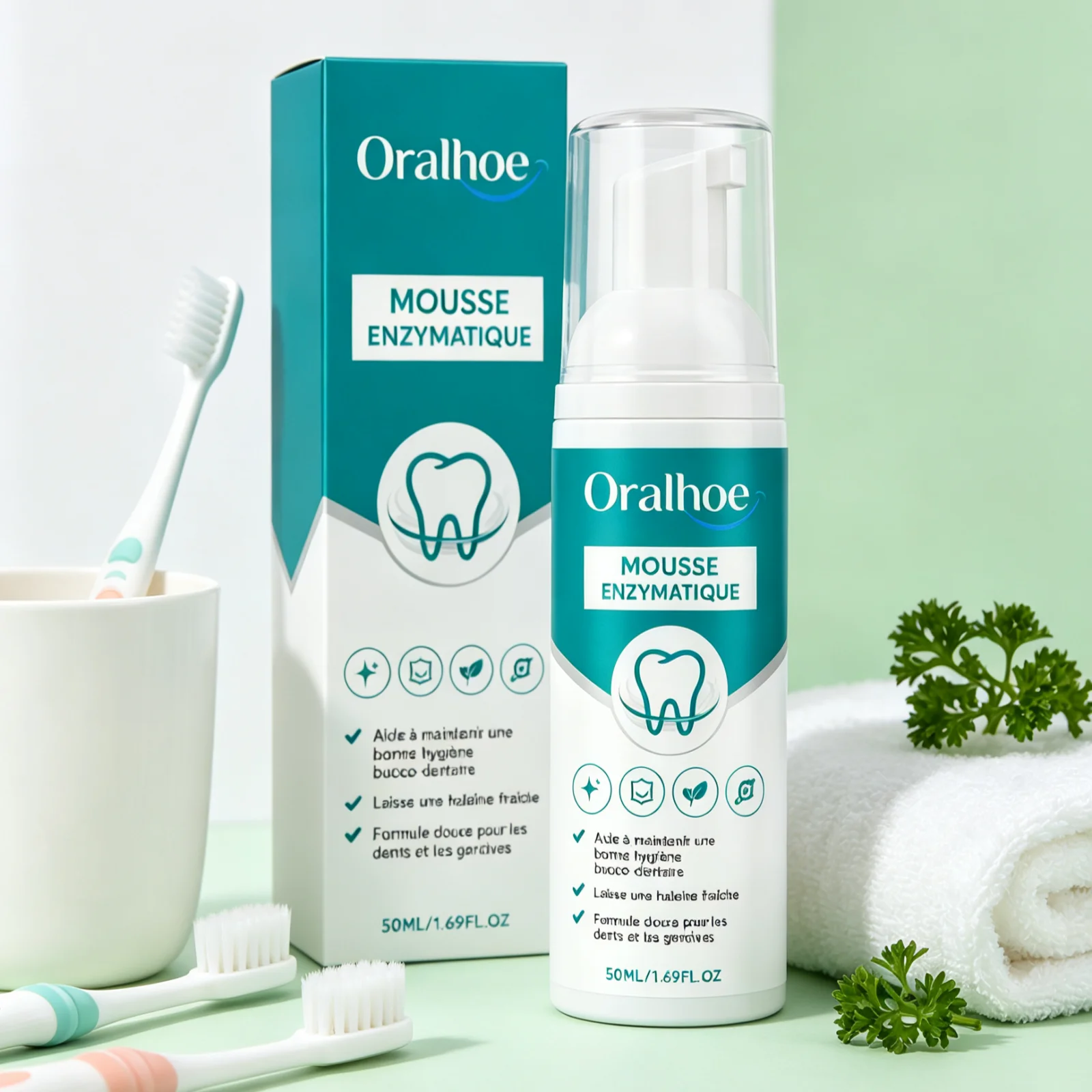 Teeth Cleansing Mousse Reduce Yellow Stains Prevent Cavities Removal Bad Breath Repair Caries Freshen Breath Teeth Repair Mousse