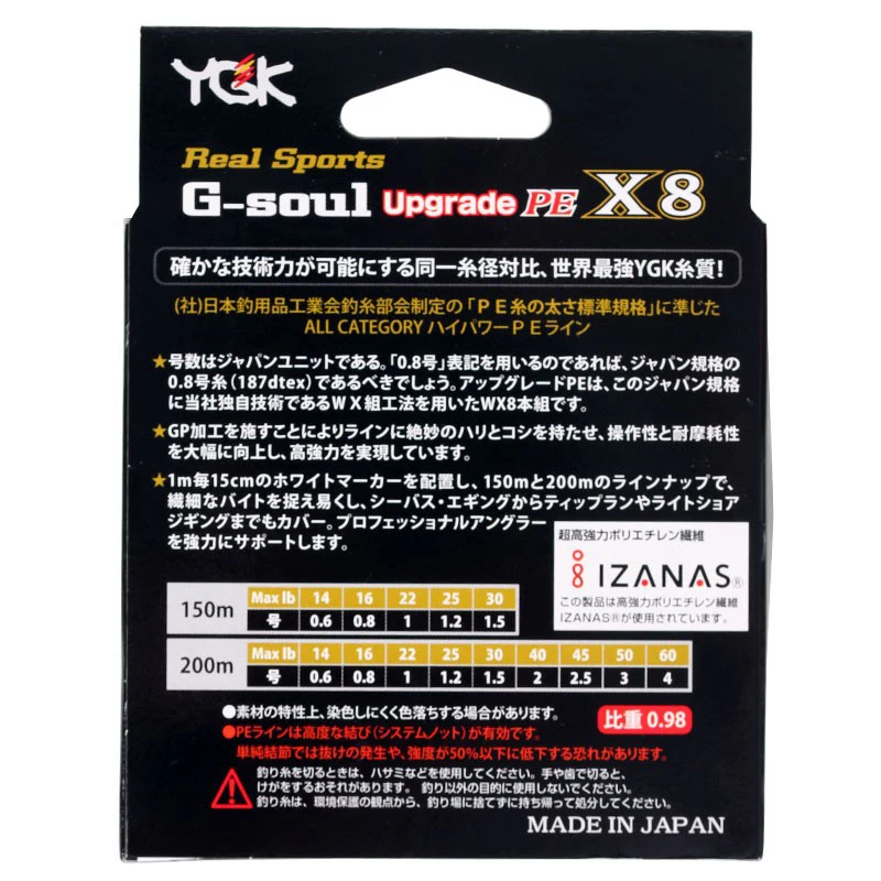 Trenza G-SOUL X8 PE multifilamento – Línea japonesa de 8 hilos - imagen 2