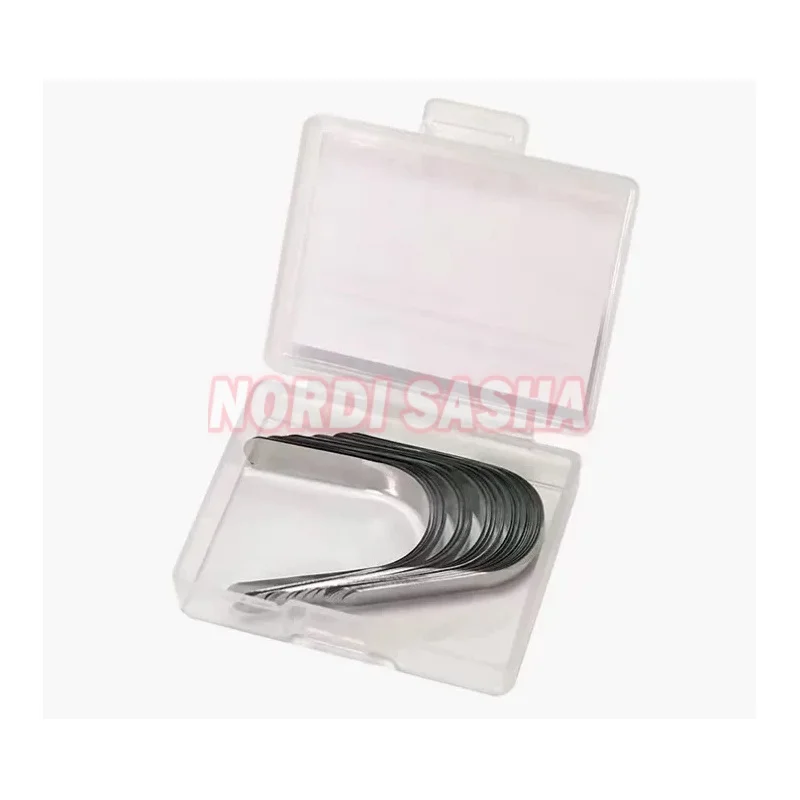 30 قطعة مصفوفة الأسنان توفلمير احيط المصفوفات مزدوجة احيط الفولاذ المقاوم للصدأ مصفوفة العصابات عرض 6.3 مللي متر/5 مللي متر مادة طبيب الأسنان #5