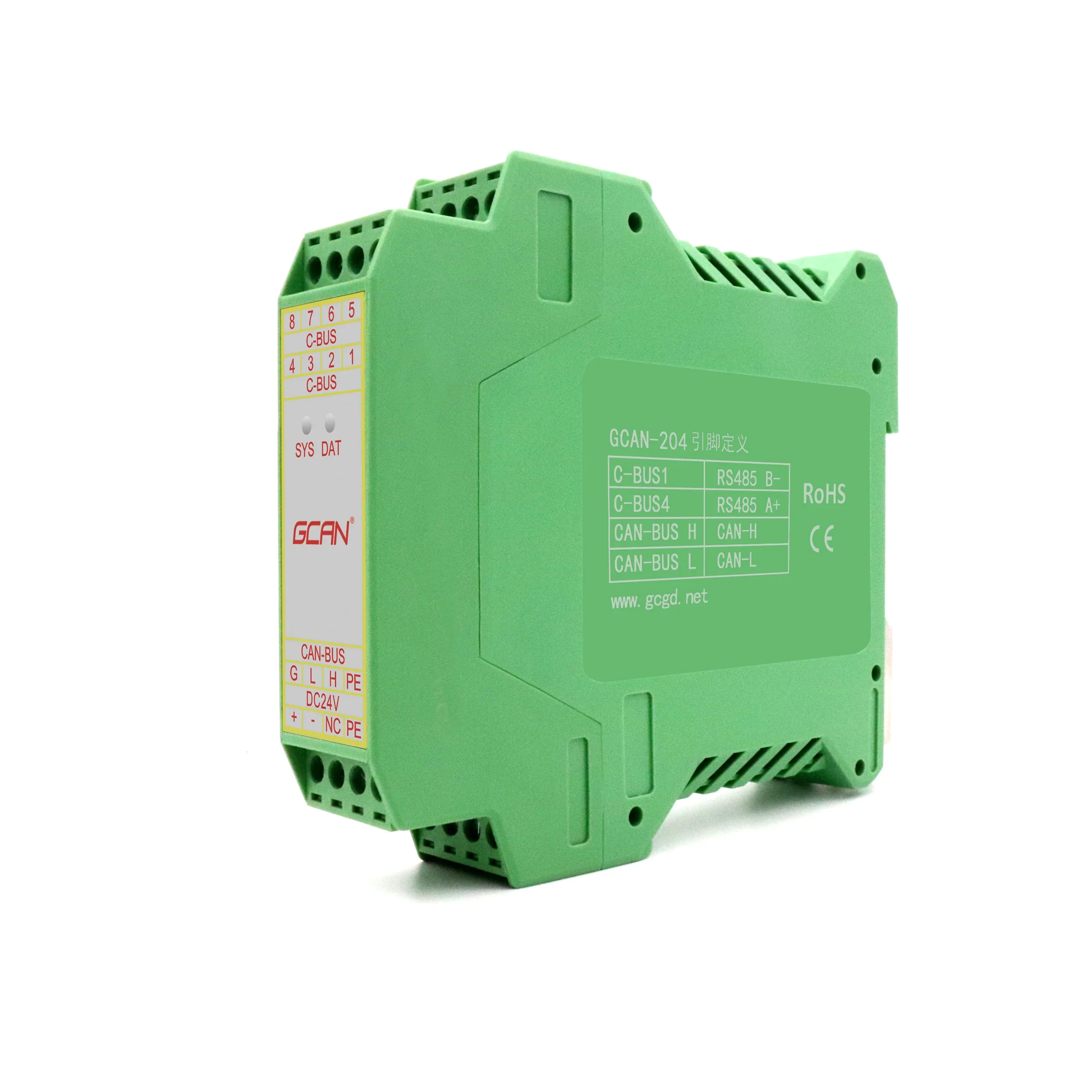 Modbus RTU/TCP to Canbus Converter DC+9~30V Supports J1939 / ISO15765 / Custom Protocol