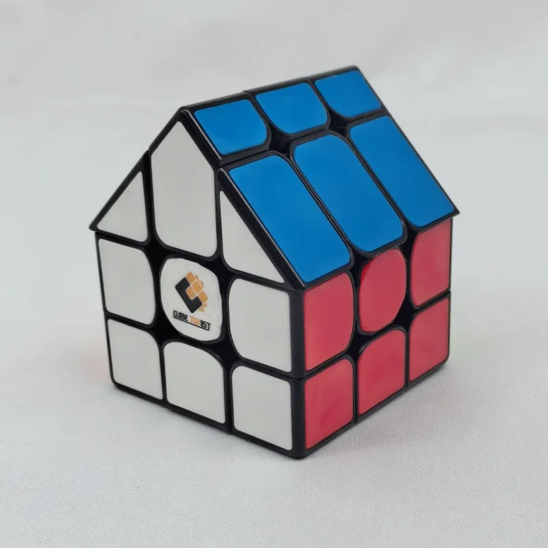Tise House Alien Magic Cube 3X3 Magic House Cube Color Ceramic Plate 3X3 Magic Puzzle House Cube Fidget Toys