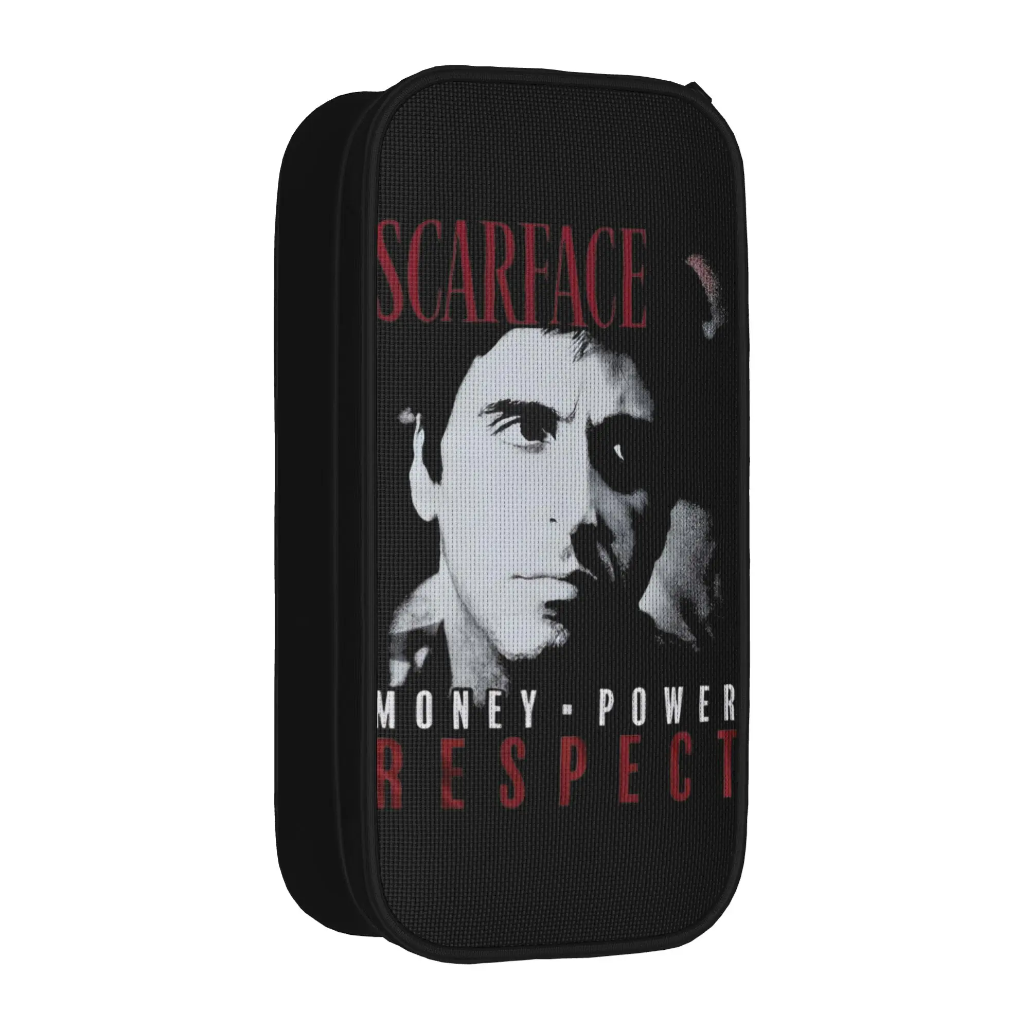 Lovely Scarface Money Power Respect Pencil Case Movie Pencil Pouch Pen for Girls Boys Big Capacity Bag Office Gifts Stationery